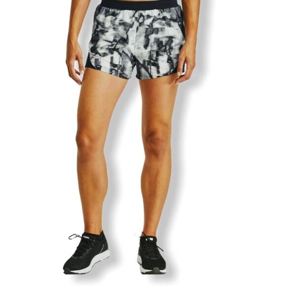 Under Armour Women's Athletic Running Shorts Activewear Gray/Black - Picture 1 of 12